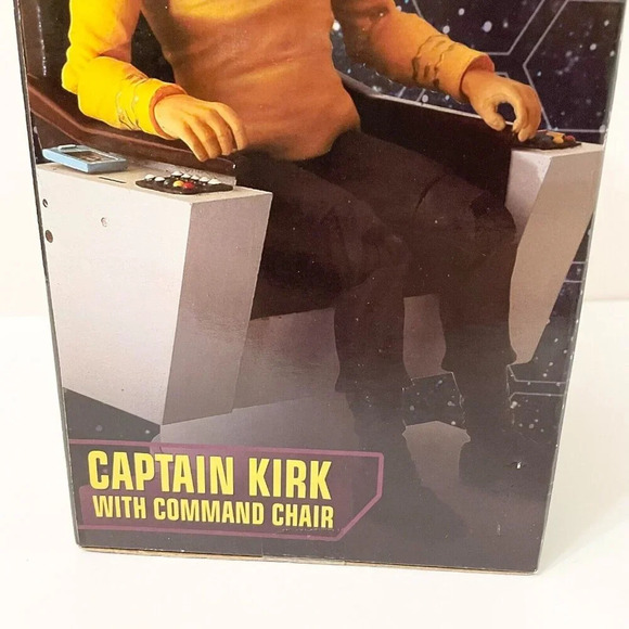 2006 Star Trek Captain Kirk with Command Chair Diamond Select Art Asylum Flaws - Picture 11 of 16